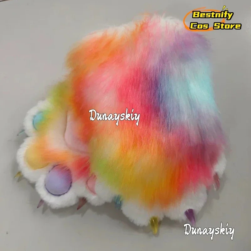 CosplayFursuit Kigurumi Animal Cat Rainbow Furry Paws Cosplay Costume Colorful Kig Tiger Claws For Halloween Party Disguise Prop
CosplayFursuit Kigurumi Animal Cat Rainbow Furry Paws Cosplay Costume Colorful Kig Tiger Claws For Halloween Party Disguise Prop