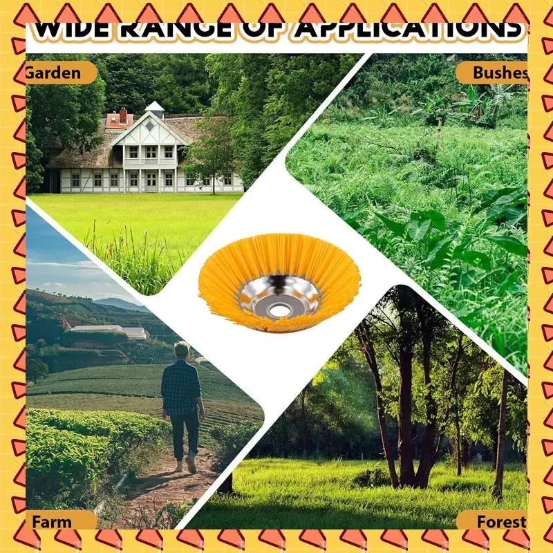 A008 8Inch Weed Brush Cutter Head Lawn Mower Grass Trimmer Head Nylon Wire Wheel Rotary Weed Brush For Garden Lawnmower
A008 8Inch Weed Brush Cutter Head Lawn Mower Grass Trimmer Head Nylon Wire Wheel Rotary Weed Brush For Garden Lawnmower
