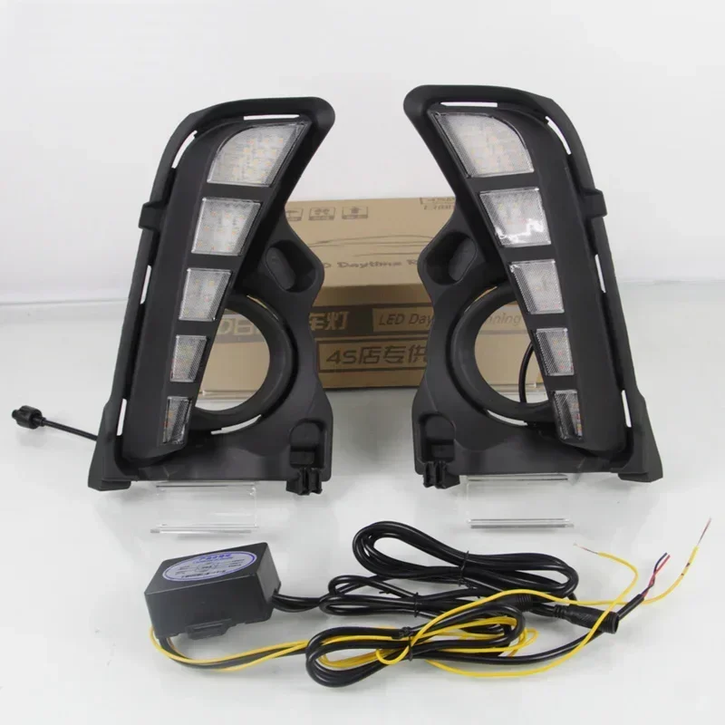 Car LED DRL 12V Daylights For Toyota Highlander 2018 2019 Yellow Turn Signal Daytime Running Headlamps Auto Driving Lamp Foglamp
Car LED DRL 12V Daylights For Toyota Highlander 2018 2019 Yellow Turn Signal Daytime Running Headlamps Auto Driving Lamp Foglamp