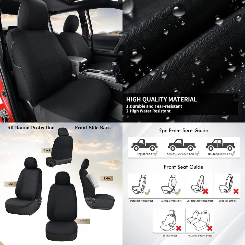 Seat Covers Custom Fit for Tacoma Double Cab/Crew Cab SR/SR5/TRD Sport/TRD Off-Road/Limited Seat Cushion Protectors 2016-2023 Ca
Seat Covers Custom Fit for Tacoma Double Cab/Crew Cab SR/SR5/TRD Sport/TRD Off-Road/Limited Seat Cushion Protectors 2016-2023 Ca