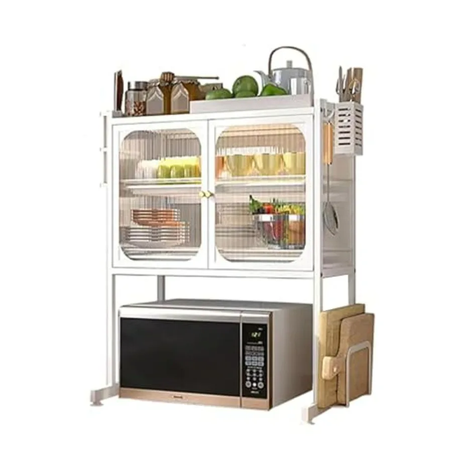 Подставка для микроволновой печи на кухонную столешницу с шкафчиком для хранения, белая полка для микроволновки, многофункциональная подставка для хранения посуды в кухонной зоне
Подставка для микроволновой печи на кухонную столешницу с шкафчиком для хранения, белая полка для микроволновки, многофункциональная подставка для хранения посуды в кухонной зоне