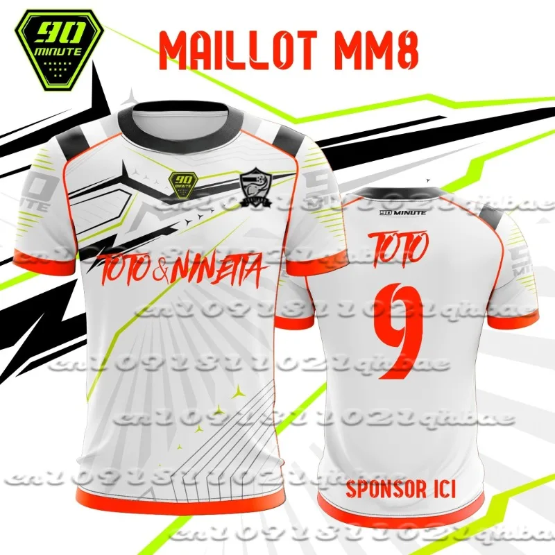 Новинка 2025 года, мужская быстросохнущая футболка Maillot 90 Minute Toto и Ninetta Pré, удобная повседневная дышащая впитывающая пот футболка
Новинка 2025 года, мужская быстросохнущая футболка Maillot 90 Minute Toto и Ninetta Pré, удобная повседневная дышащая впитывающая пот футболка