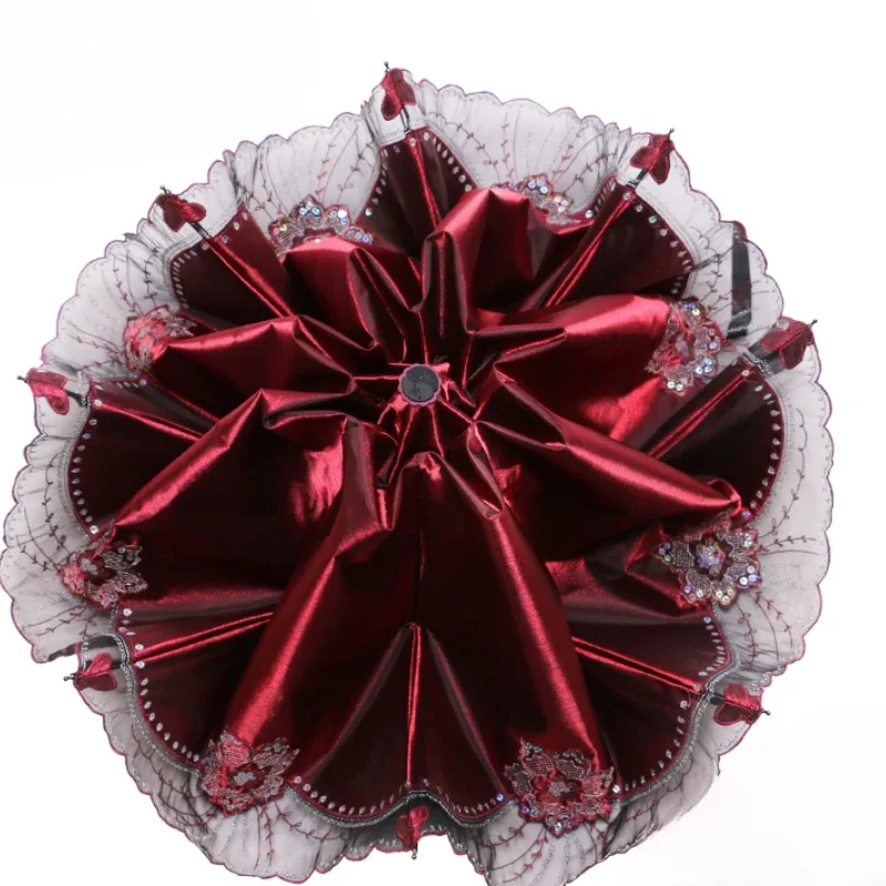 Зонт Paradise, солнцезащитный крем, защита от ультрафиолета, женский зонт двойного назначения, складной зонтик с кружевной вышивкой
Зонт Paradise, солнцезащитный крем, защита от ультрафиолета, женский зонт двойного назначения, складной зонтик с кружевной вышивкой