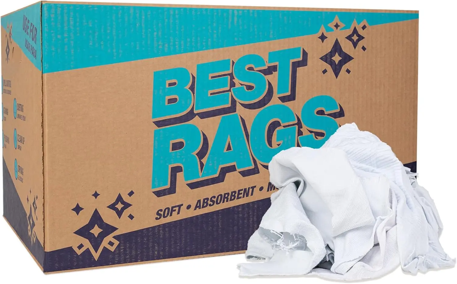 Arkwright Tshirt Box Of Rags - 25 Lb Box - Low Lint, Streak-Free Multipurpose Professional Cotton Cleaning Cloths For Stain,
Arkwright Tshirt Box Of Rags - 25 Lb Box - Low Lint, Streak-Free Multipurpose Professional Cotton Cleaning Cloths For Stain,