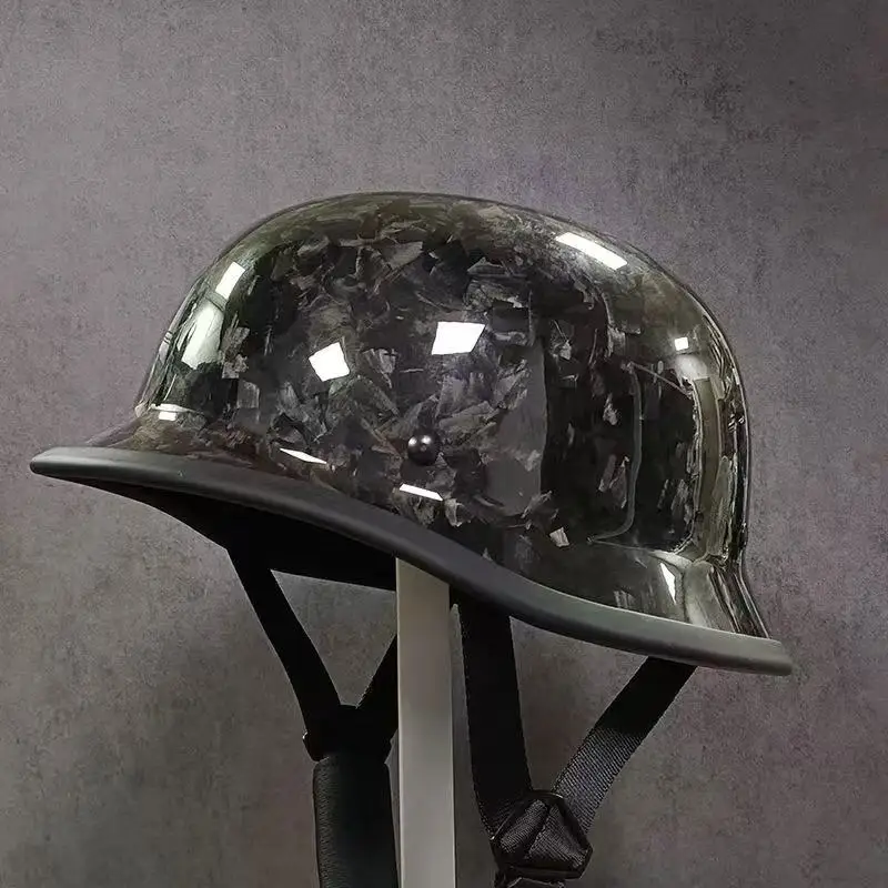 Forged Carbon Fiber German Helmet Vintage Cruise Half Helmet Motorcycle Helmet Motorcycle Men's Biker Helmet Pedal Helmet
Forged Carbon Fiber German Helmet Vintage Cruise Half Helmet Motorcycle Helmet Motorcycle Men's Biker Helmet Pedal Helmet