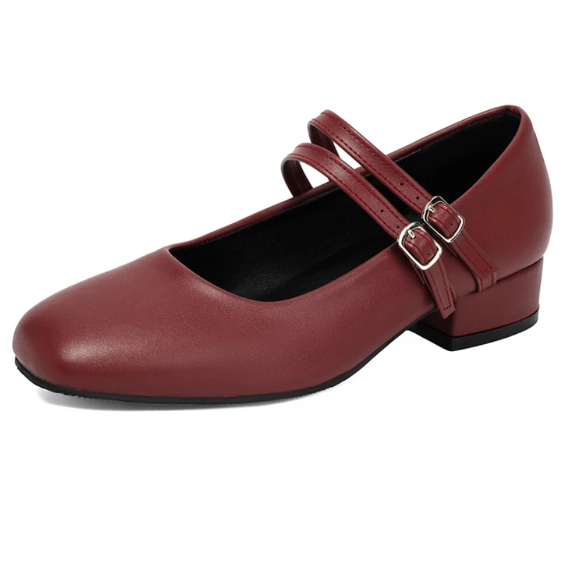 Casual Women's Low Heels Mary Jane Shoes Fashion Comfortable Strap Black Red Walking Party Loafers Shoes Ladies 2026 Spring
Casual Women's Low Heels Mary Jane Shoes Fashion Comfortable Strap Black Red Walking Party Loafers Shoes Ladies 2026 Spring