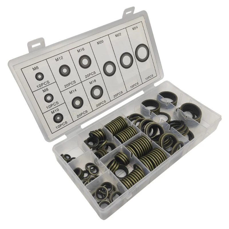 Essential Automotive Sealing Washer set with Organized Case Multipurpose Washer set Assorted Rubber Gasket Set for Car
Essential Automotive Sealing Washer set with Organized Case Multipurpose Washer set Assorted Rubber Gasket Set for Car
