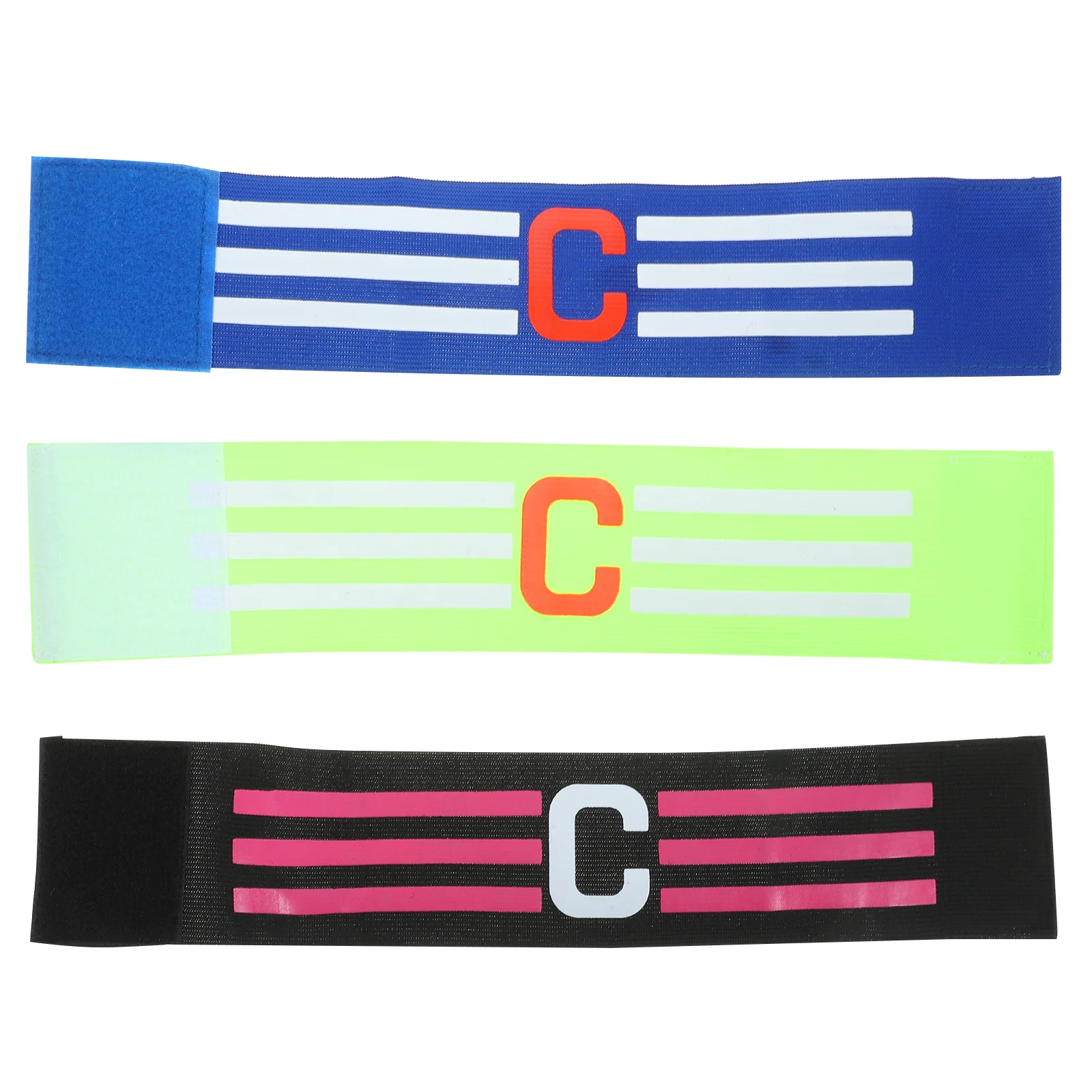 3pcs Football Captain Armband Compact Size Bright Colors Durable Material Team Sports Arm Band Leader Stripes
3pcs Football Captain Armband Compact Size Bright Colors Durable Material Team Sports Arm Band Leader Stripes