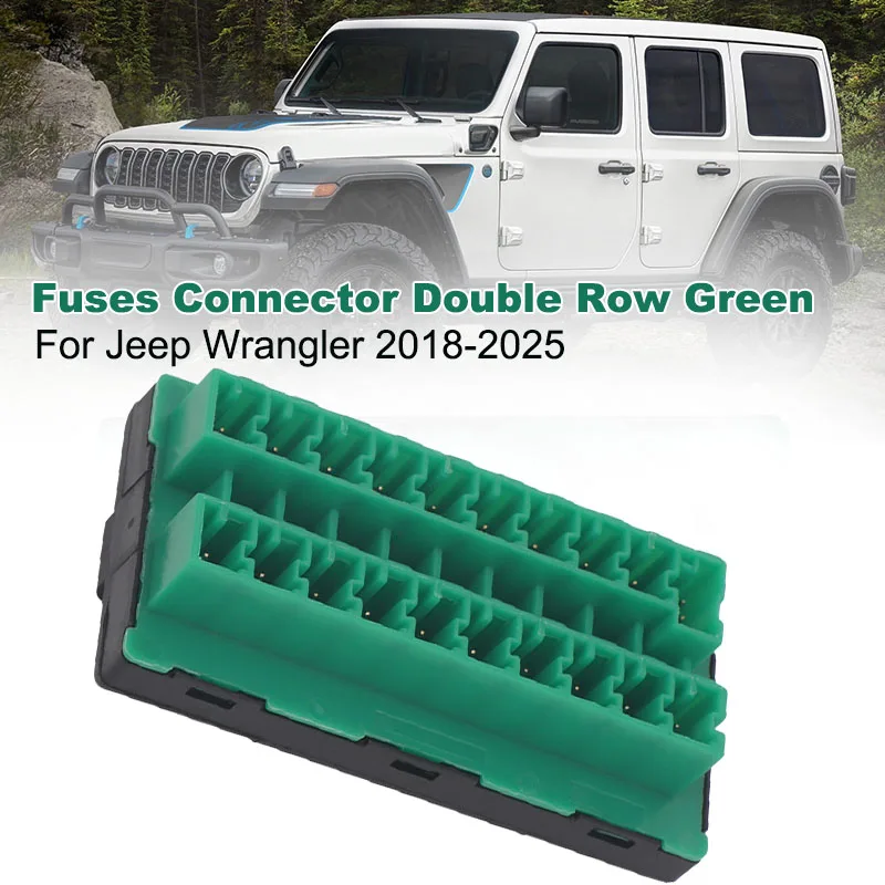 Fuses Connector Double Row Green 68321746AA For Jeep Wrangler Gladiator Chrysler Pacifica Voyager Dodge Ram 1500 2500 3500
Fuses Connector Double Row Green 68321746AA For Jeep Wrangler Gladiator Chrysler Pacifica Voyager Dodge Ram 1500 2500 3500