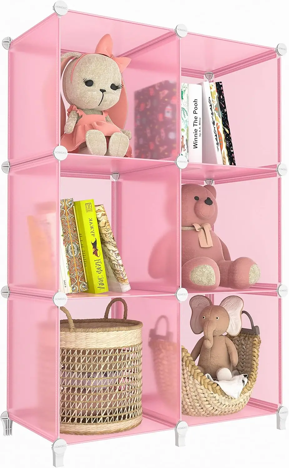 6-Cube Storage Shelf, Storage Bookcase Bookshelf with Hammer, Storage Cubes Organizer Cabinet for Kids, Closet, Bedro
6-Cube Storage Shelf, Storage Bookcase Bookshelf with Hammer, Storage Cubes Organizer Cabinet for Kids, Closet, Bedro