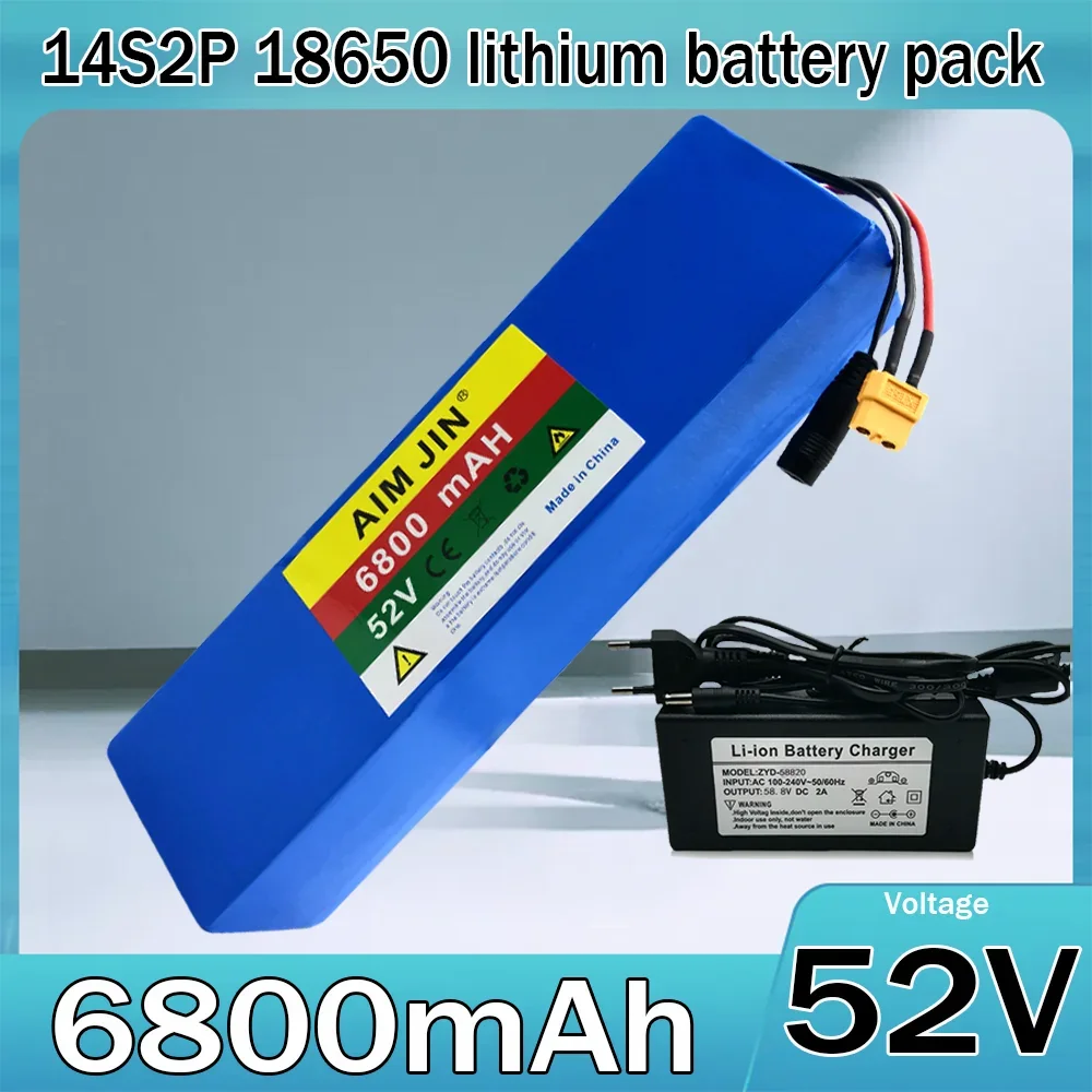 14S2P 52V 6.8ah lithium battery pack built-in BMS For 1000W 1500W Motorcycle Electric EScooter rechargeable battery+2A charger
14S2P 52V 6.8ah lithium battery pack built-in BMS For 1000W 1500W Motorcycle Electric EScooter rechargeable battery+2A charger