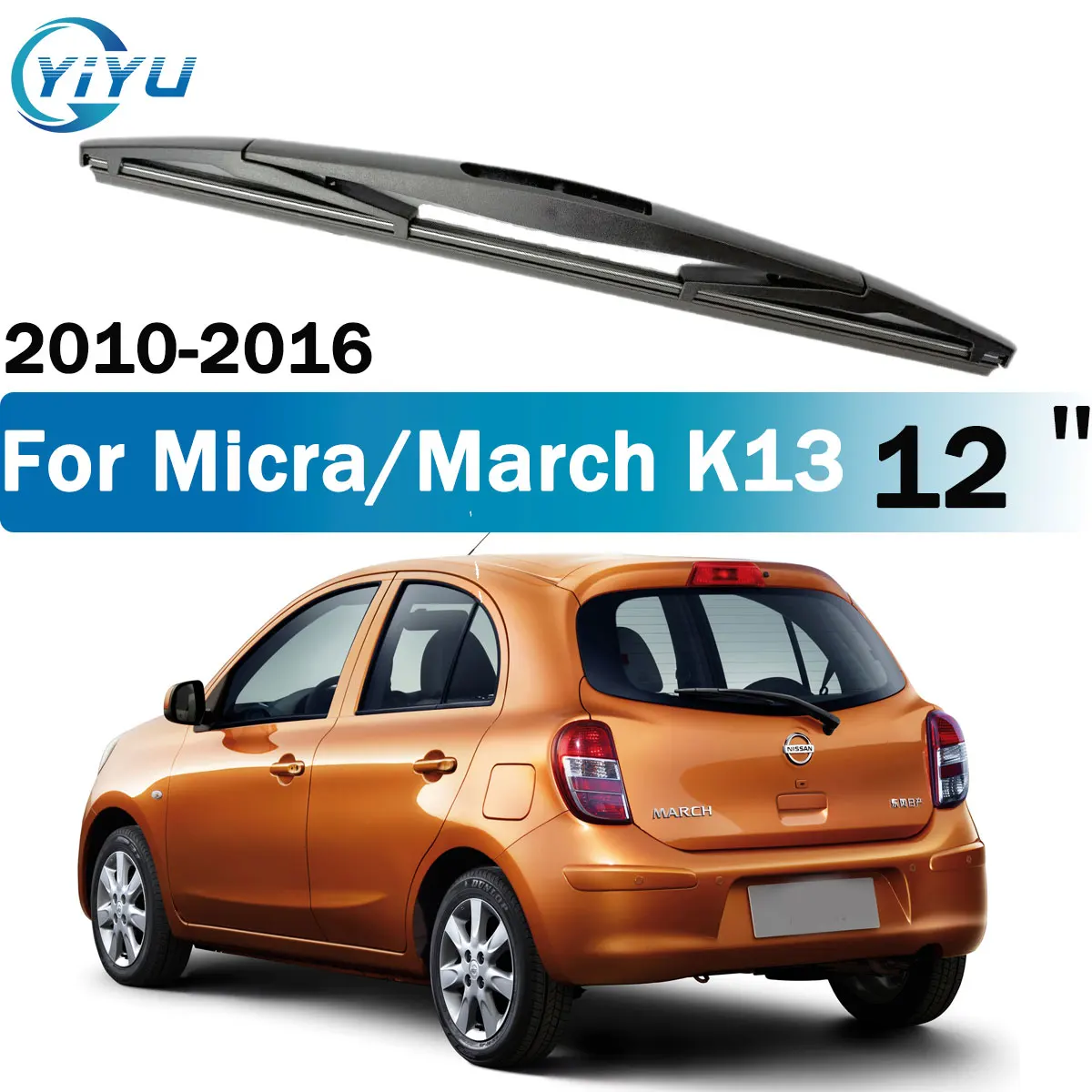12" Rear Wiper Blade For Nissan Micra March K13 Hatchback 2010-2016 Windscreen Window Brushes Accessories
12" Rear Wiper Blade For Nissan Micra March K13 Hatchback 2010-2016 Windscreen Window Brushes Accessories