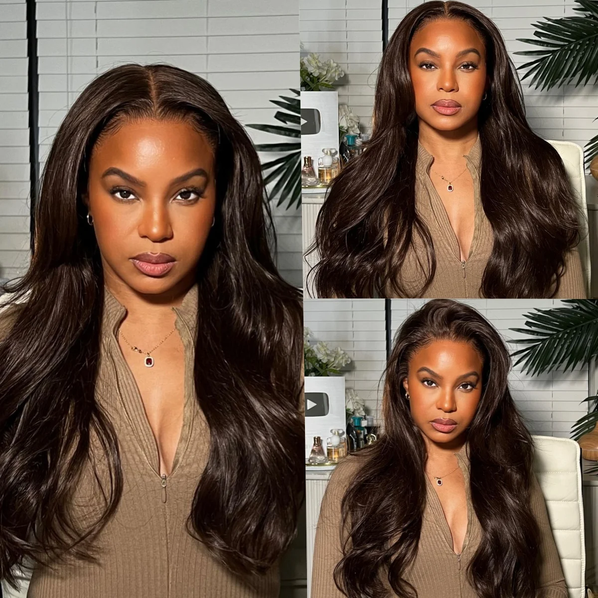 13x4 Chocolate Brown Body Wave Lace Frontal Wigs Straight 180% Brazilian Human Hair Wig Transparent Medium Brown Lace Front Wig
13x4 Chocolate Brown Body Wave Lace Frontal Wigs Straight 180% Brazilian Human Hair Wig Transparent Medium Brown Lace Front Wig