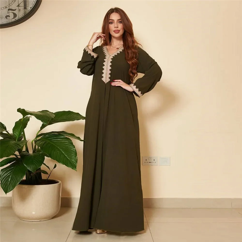 Ramadan Abayas Dubai Women Muslim Dress Turkey Kaftan Eid Djellaba Arabic Robe Caftan Marocain Femme Musulmane Islam Jalabiya
Ramadan Abayas Dubai Women Muslim Dress Turkey Kaftan Eid Djellaba Arabic Robe Caftan Marocain Femme Musulmane Islam Jalabiya