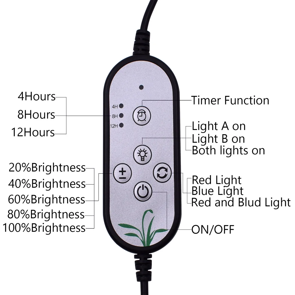 9W 5V Single Head Timing LED Plant Grow Light Adjustable Gooseneck Red 5 Dimmable Levels Indoor Garden Hydroponic
9W 5V Single Head Timing LED Plant Grow Light Adjustable Gooseneck Red 5 Dimmable Levels Indoor Garden Hydroponic