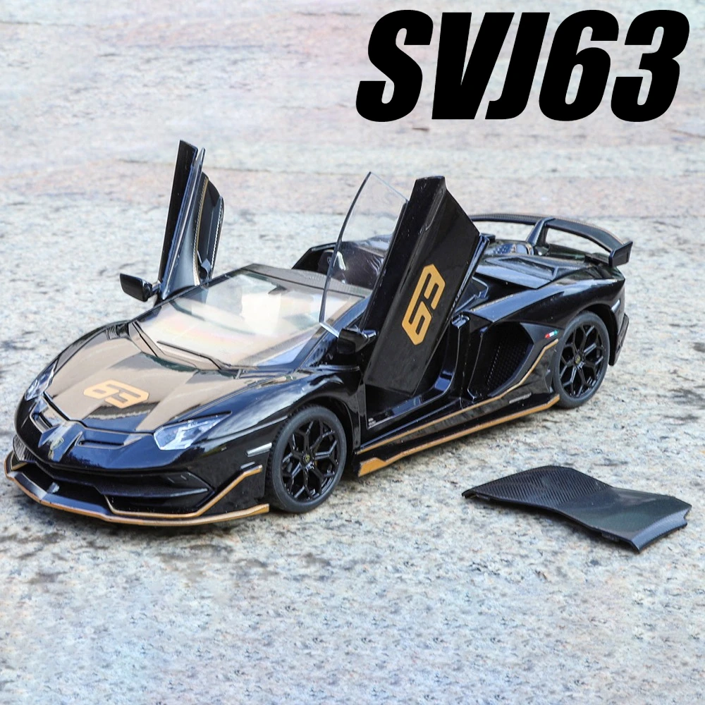 1:24 Scale SVJ63 REVUELTO Model Car Toy Wheel Steering Shock Absorption Music Light Vehicles Models Toys for Kids' Edutainment
1:24 Scale SVJ63 REVUELTO Model Car Toy Wheel Steering Shock Absorption Music Light Vehicles Models Toys for Kids' Edutainment