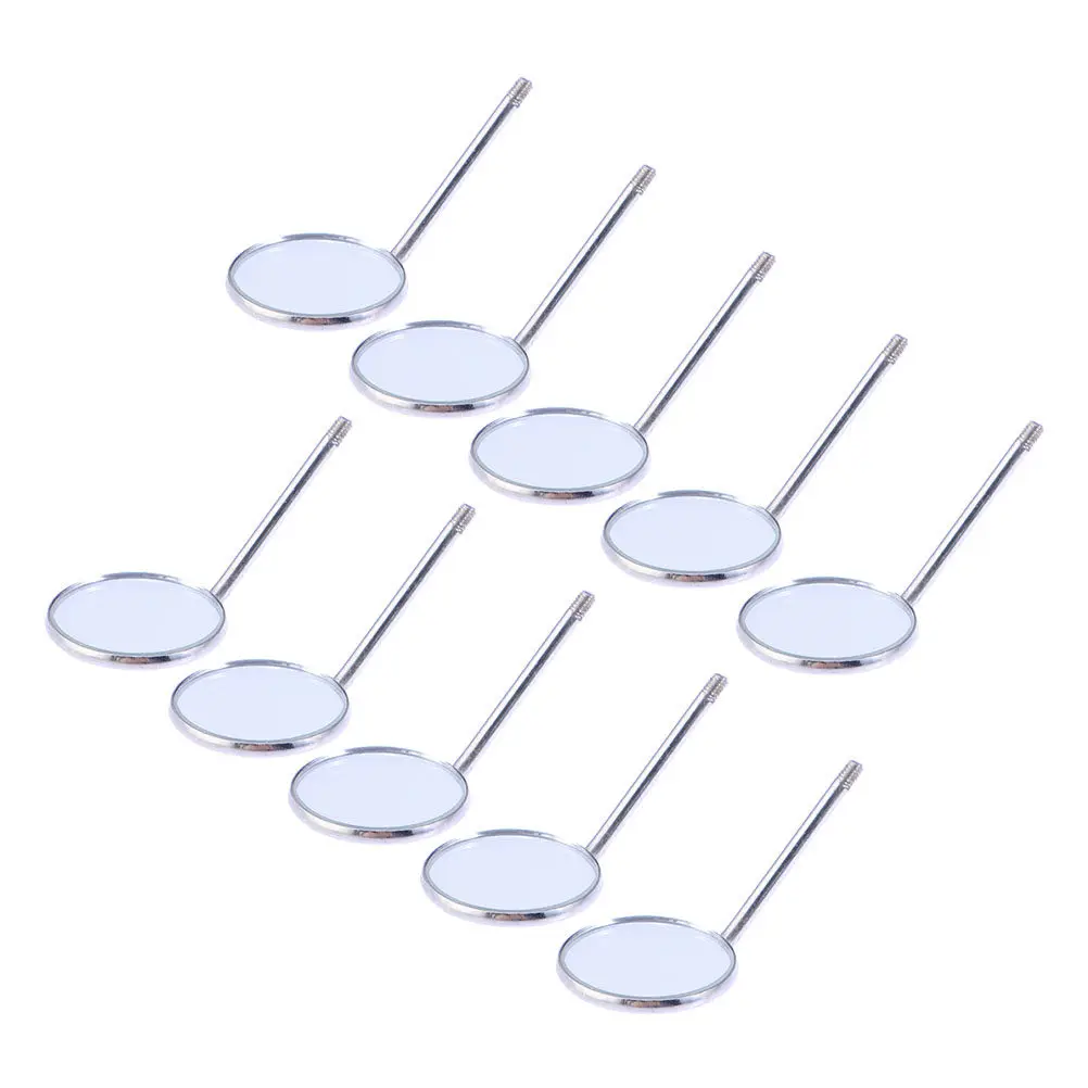 10Pcs Stainless Steel Mouth Mirrors Replacement Heads Safe Oral Care Dentist Supplies Dental Mirror
10Pcs Stainless Steel Mouth Mirrors Replacement Heads Safe Oral Care Dentist Supplies Dental Mirror