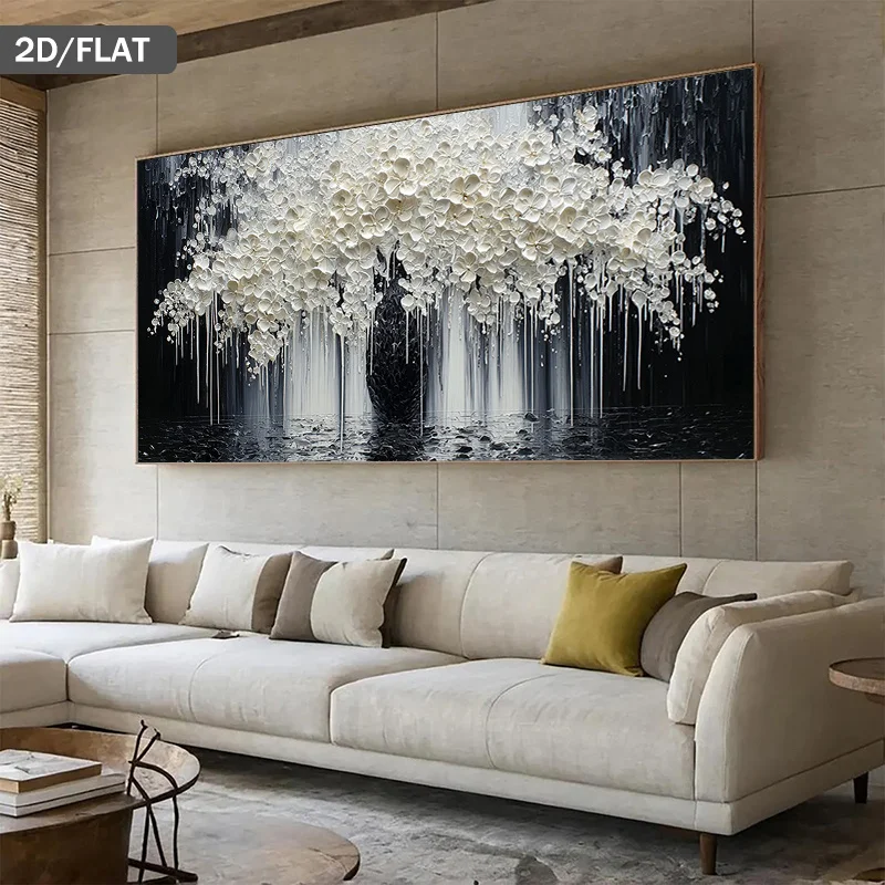 2D Flat Large Modern Abstract Black & White Blossoms Canvas Wall Art Unframed Minimalist Canvas Prints for Living Room Decortion
2D Flat Large Modern Abstract Black & White Blossoms Canvas Wall Art Unframed Minimalist Canvas Prints for Living Room Decortion