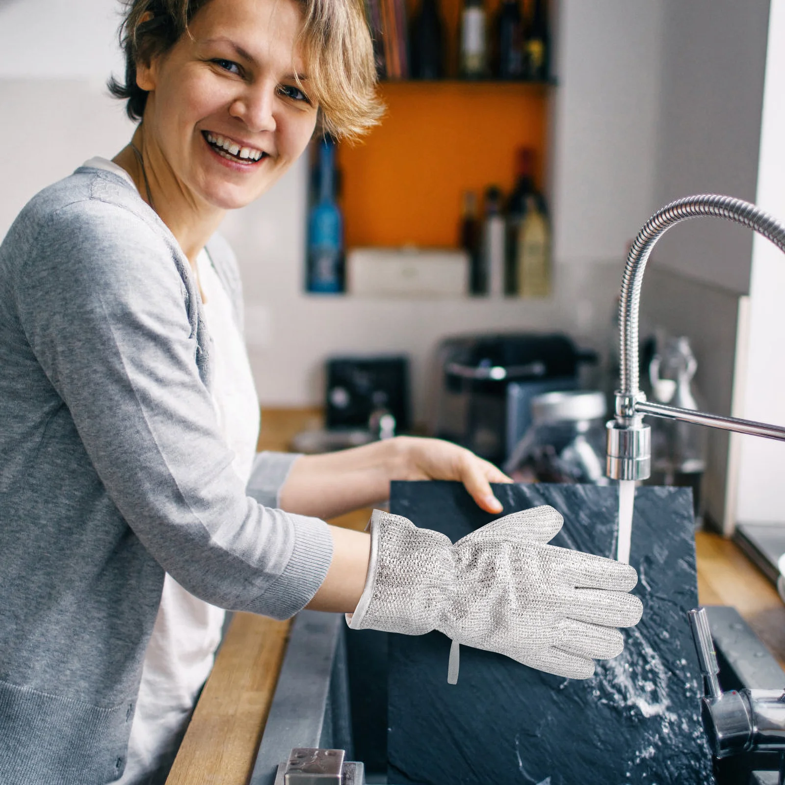 1 Pair Dishwashing Kitchen Heat Resistant Reusable Tinfoil Rubber Gloves For Washing Dishes Pot Cleaning
1 Pair Dishwashing Kitchen Heat Resistant Reusable Tinfoil Rubber Gloves For Washing Dishes Pot Cleaning