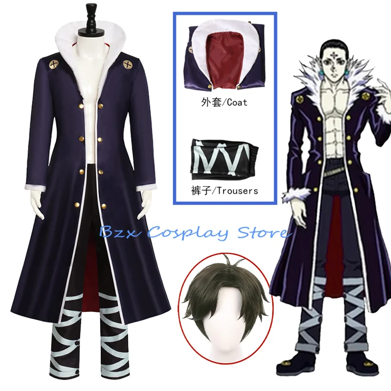 Chrollo Lucilfer Cosplay Anime Chrollo Costume Man Black Trench Pants Prop Wig Halloween Comic Con Party Outfit for Woman Men
Chrollo Lucilfer Cosplay Anime Chrollo Costume Man Black Trench Pants Prop Wig Halloween Comic Con Party Outfit for Woman Men