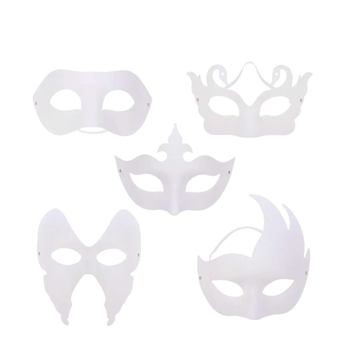 10pcs Party Masks DIY Craft Masks Cosplay Painted Decorative White Masks for Costume Fancy Dress Party ( 2pcs + 2pcs + Three Tip
10pcs Party Masks DIY Craft Masks Cosplay Painted Decorative White Masks for Costume Fancy Dress Party ( 2pcs + 2pcs + Three Tip