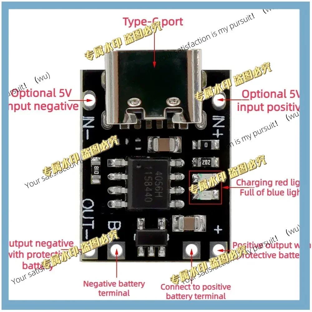 1-50pcs Type-C USB Ultra-Small Lithium Battery Charging Panel 1A Ternary Lithium 3.7V 4.2V Charger Module With Protection Board
1-50pcs Type-C USB Ultra-Small Lithium Battery Charging Panel 1A Ternary Lithium 3.7V 4.2V Charger Module With Protection Board