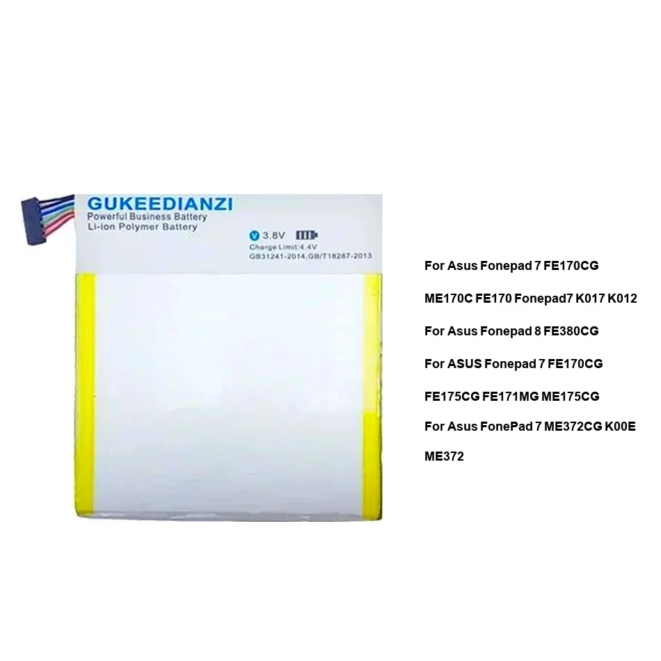 Tablet Battery Stable C11P1327 C11P1412 C11P1331 4200-5150mAh For Asus Fonepad 8 7 fe170cg fe171mg fe175cg me372cg
Tablet Battery Stable C11P1327 C11P1412 C11P1331 4200-5150mAh For Asus Fonepad 8 7 fe170cg fe171mg fe175cg me372cg
