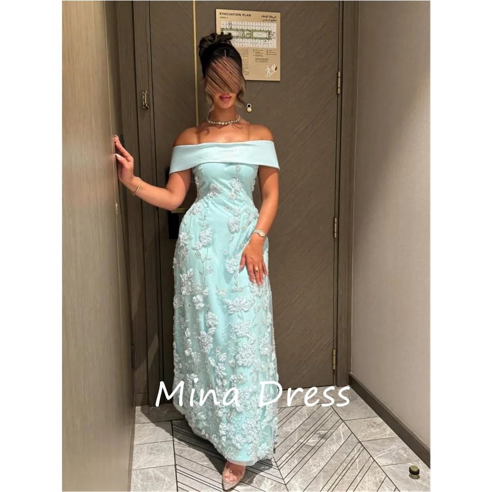 Mina Customized Elegant Strapless Prom Dress Light Blue Luxury 3D Floral Appliques Middle East Prom Dresses Formal Occasion
Mina Customized Elegant Strapless Prom Dress Light Blue Luxury 3D Floral Appliques Middle East Prom Dresses Formal Occasion