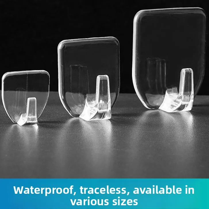 Strong Adhesive Wall Hooks Transparent No Trace Hanging Hooks No Drilling Required Sticky Hooks for Bags And Accessories
Strong Adhesive Wall Hooks Transparent No Trace Hanging Hooks No Drilling Required Sticky Hooks for Bags And Accessories