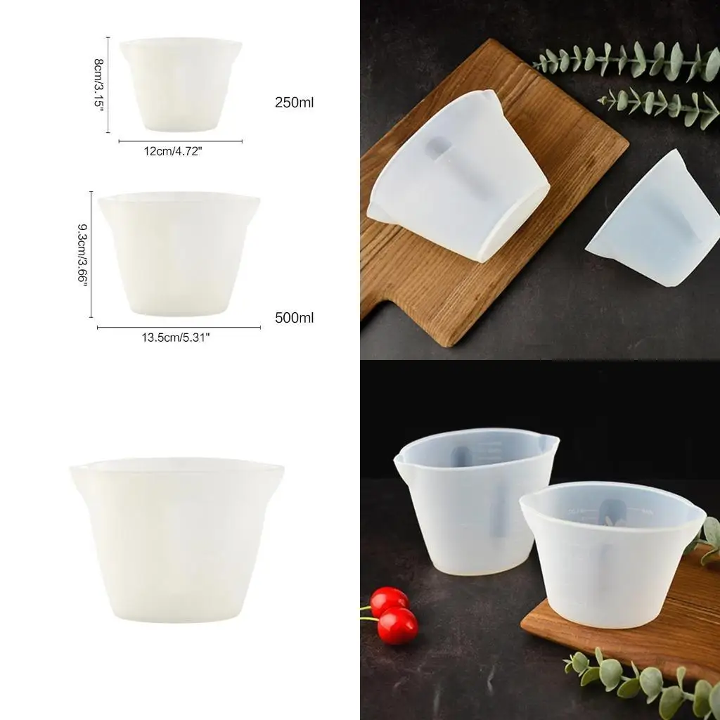 J78F 250ml/500ml Reusable Non-stick Silicone Mixing Pour Cup Tools for Jewelry Making
J78F 250ml/500ml Reusable Non-stick Silicone Mixing Pour Cup Tools for Jewelry Making