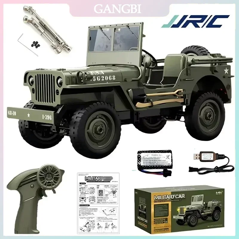 JJRC C8815 1:10 Military Truck Willis Jeep 2.4G Four-wheel Drive Remote Control Car Toy Gift for Adult Children
JJRC C8815 1:10 Military Truck Willis Jeep 2.4G Four-wheel Drive Remote Control Car Toy Gift for Adult Children