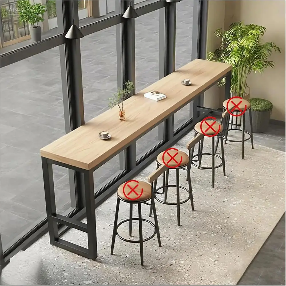 Counter Height Bar Table with 2 Solid Wood Top, Ideal for Kitchen or Dining Area, Balcony Use (Stools Not Included)
Counter Height Bar Table with 2 Solid Wood Top, Ideal for Kitchen or Dining Area, Balcony Use (Stools Not Included)