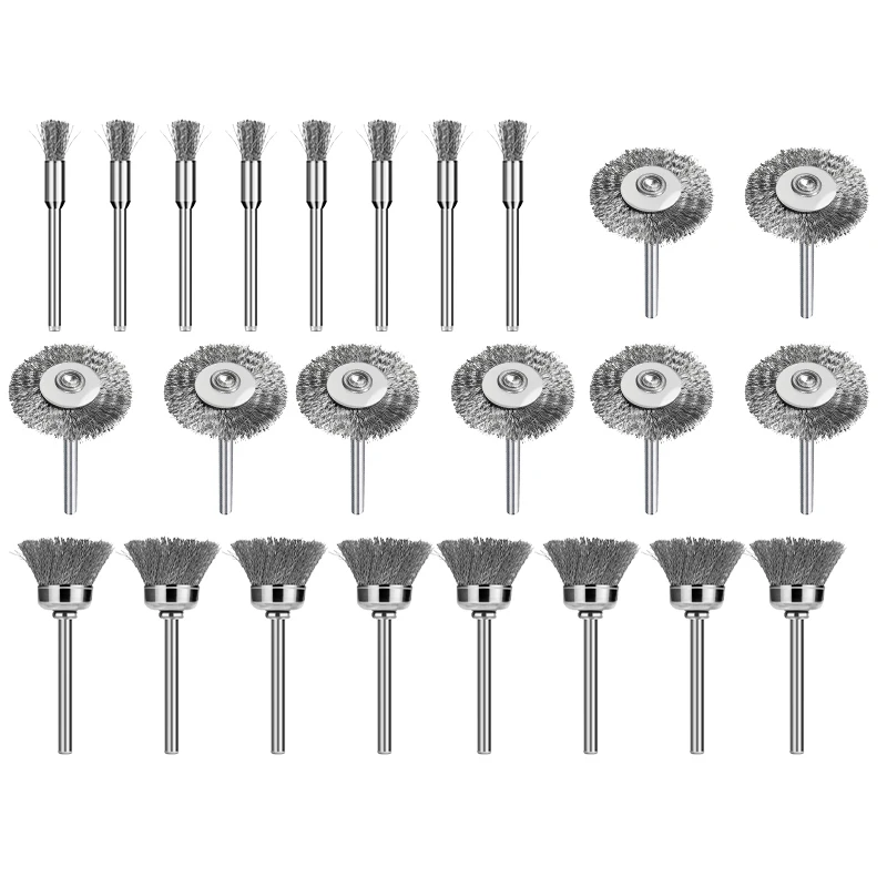 Brass Brush Wire Wheel Brushes Set 3/24/40pcs Set Polishing Rotary Tool Metal Rust Removel Brush For Dremel Tool Accessorie
Brass Brush Wire Wheel Brushes Set 3/24/40pcs Set Polishing Rotary Tool Metal Rust Removel Brush For Dremel Tool Accessorie
