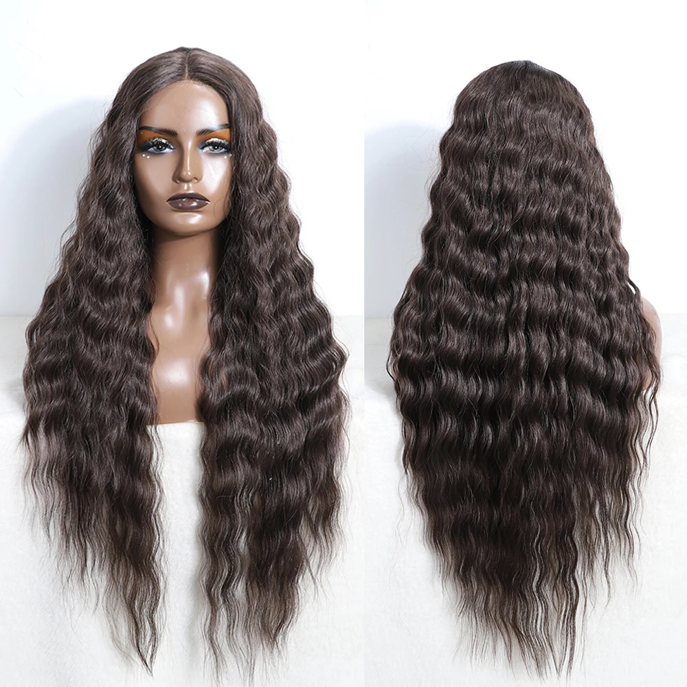 Synthetic Lace Front Wigs For Women 30" Long Deep Wave Lace Wig Brown Brunette shade Cosplay Wigs Heat Resistant
Synthetic Lace Front Wigs For Women 30" Long Deep Wave Lace Wig Brown Brunette shade Cosplay Wigs Heat Resistant