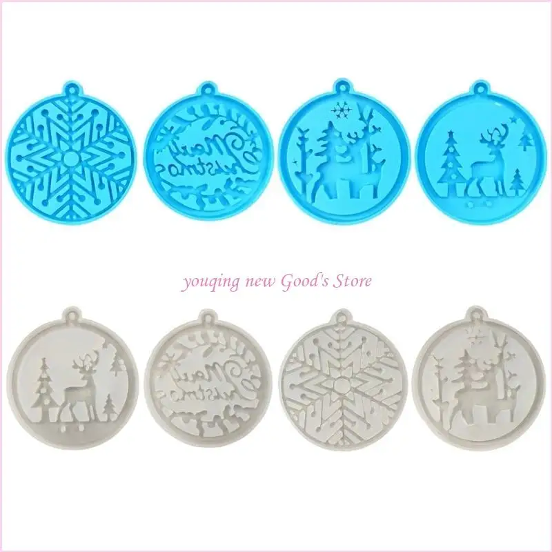 57QA Set of 4 Festive Christmas Keychain Pendant Mold Elegant Keyring Charm Molds Silicone Mould for Crafting Enthusiasts
57QA Set of 4 Festive Christmas Keychain Pendant Mold Elegant Keyring Charm Molds Silicone Mould for Crafting Enthusiasts