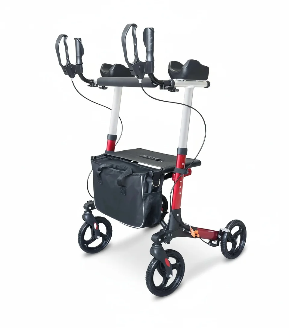 Forearm Walker, Aluminum Height Adjustable 111-123cm Wheelchair Rollator, Handicap Walking Aid, Rehabilitation Therapy Supplies
Forearm Walker, Aluminum Height Adjustable 111-123cm Wheelchair Rollator, Handicap Walking Aid, Rehabilitation Therapy Supplies