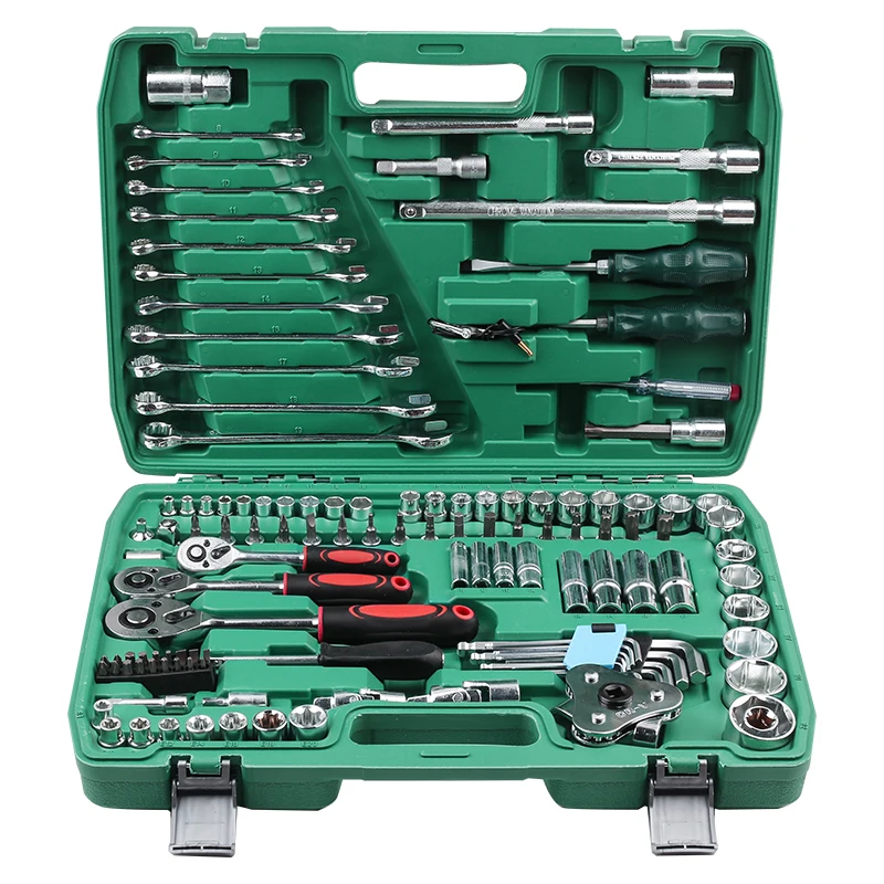 121-Piece Steel Extension Bar Socket Wrenches Set Customizable Hand Tools Toolkit with Hard Case OEM Supported
121-Piece Steel Extension Bar Socket Wrenches Set Customizable Hand Tools Toolkit with Hard Case OEM Supported