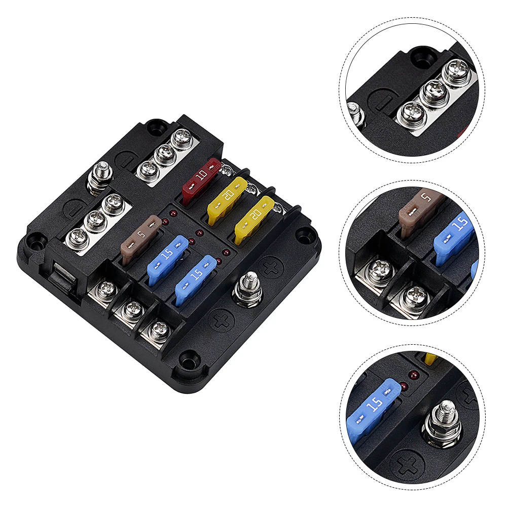 1 set Fuse Box Indicator Light Waterproof Car Boat Truck Distribution Block Material Flame Retardant Fuse for Vehicles
1 set Fuse Box Indicator Light Waterproof Car Boat Truck Distribution Block Material Flame Retardant Fuse for Vehicles