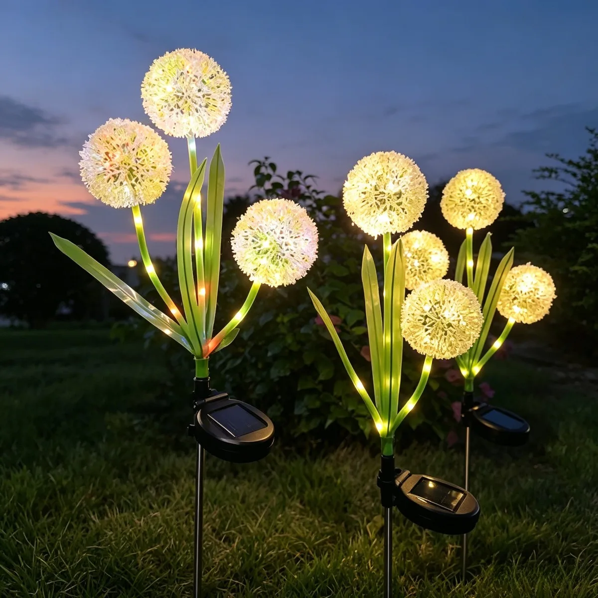 IP65 Waterproof Solar Dandelion Garden Stake Lights LED Outdoor Landscape Lamp for Yard Path Lawn Wedding Christmas Patio Decor
IP65 Waterproof Solar Dandelion Garden Stake Lights LED Outdoor Landscape Lamp for Yard Path Lawn Wedding Christmas Patio Decor