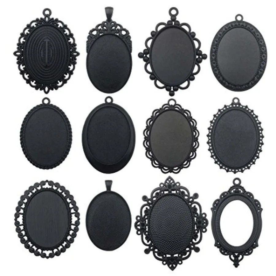 10pcs 30x40mm Trays, Blank Glass Cabochons Dome Base Setting Bezel Frame Cameo Metal Alloy Charms for Jewelry Making DIY Findin
10pcs 30x40mm Trays, Blank Glass Cabochons Dome Base Setting Bezel Frame Cameo Metal Alloy Charms for Jewelry Making DIY Findin
