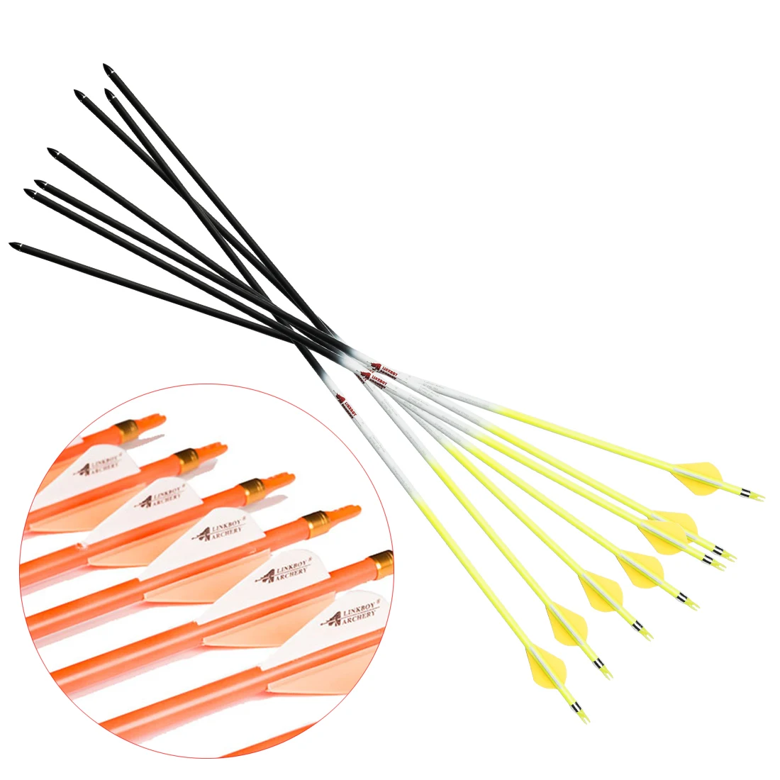 Карбоновые стрелы Linkboy-Archery, 30", ID6,2 мм, позвоночник 340, составной изогнутый лук, охота, стрельба, 6 шт.
Карбоновые стрелы Linkboy-Archery, 30", ID6,2 мм, позвоночник 340, составной изогнутый лук, охота, стрельба, 6 шт.