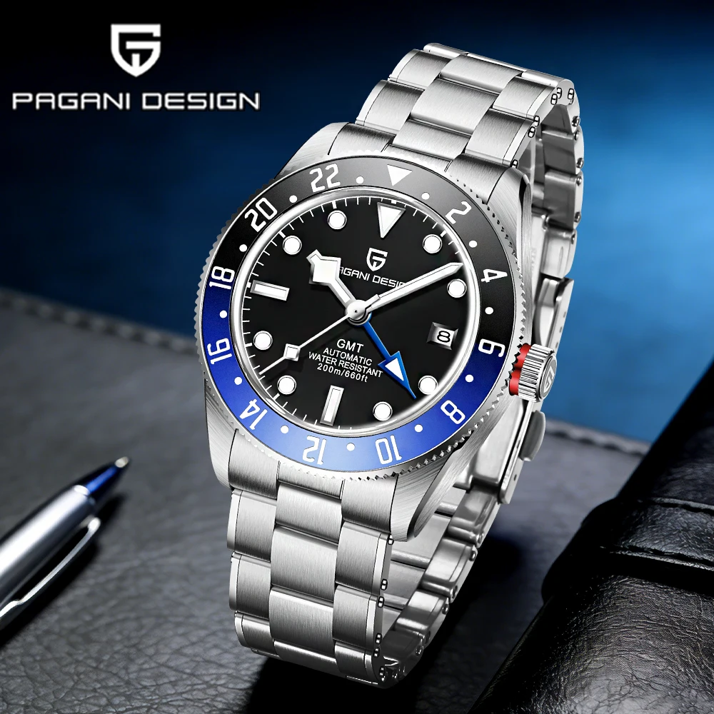 2026Pagani design BB40 watch GMT top brand men's automatic watch mechanical watch for men's luminous 20BAR sapphire reloj hombre
2026Pagani design BB40 watch GMT top brand men's automatic watch mechanical watch for men's luminous 20BAR sapphire reloj hombre