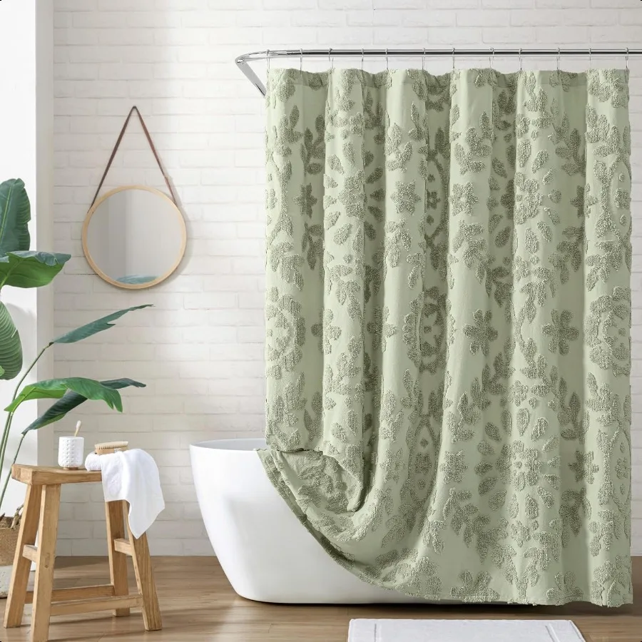 100 Cotton Fabric Shower Curtain for Bathroom 72 x 72 inches Sage Chenille Laurel
100 Cotton Fabric Shower Curtain for Bathroom 72 x 72 inches Sage Chenille Laurel