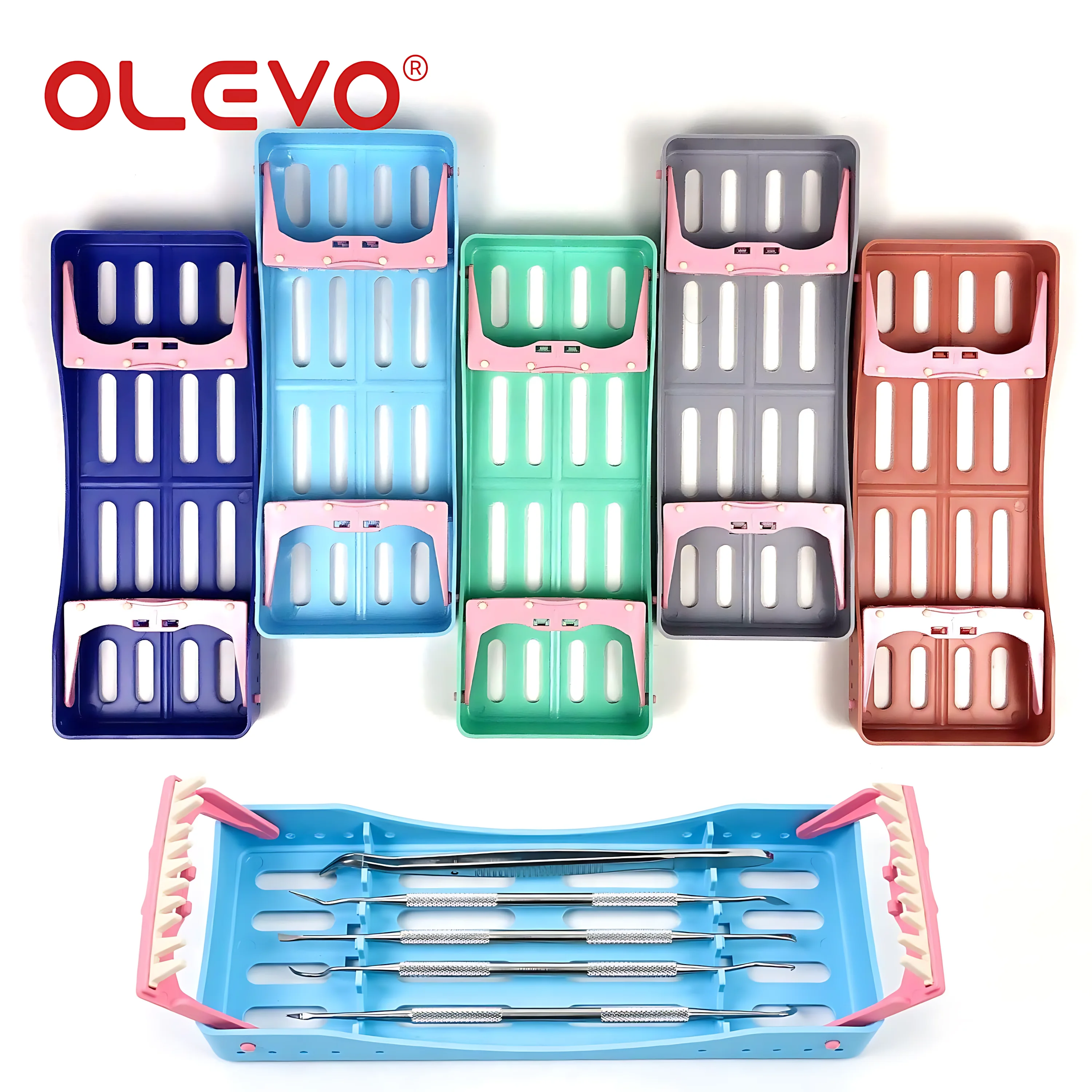 5 Holes Dental Sterilization Instrument Box for Composite Resin Filling Spatulas Aesthetic Restoration Dentist Accessory Tray
5 Holes Dental Sterilization Instrument Box for Composite Resin Filling Spatulas Aesthetic Restoration Dentist Accessory Tray