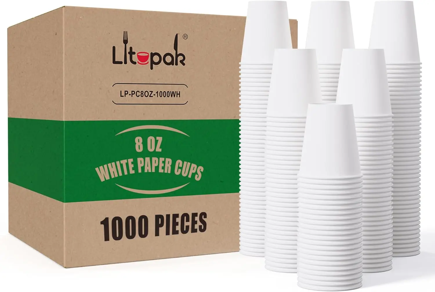 1000 Count Coffee Cups 8 oz, Bulk Paper Cups 8 oz, Hot Beverage Drinking Cups for Office, Home, Party, and Events
1000 Count Coffee Cups 8 oz, Bulk Paper Cups 8 oz, Hot Beverage Drinking Cups for Office, Home, Party, and Events