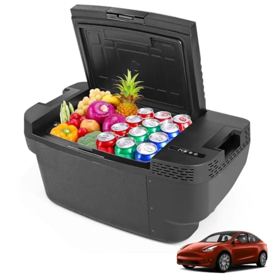 Car Refrigerator for Tesla Model Y, APP Control, 37QT 35L,-468, Aluminum Alloy, Black, Portable Dual-Voltage 12/24V DC 120240V
Car Refrigerator for Tesla Model Y, APP Control, 37QT 35L,-468, Aluminum Alloy, Black, Portable Dual-Voltage 12/24V DC 120240V