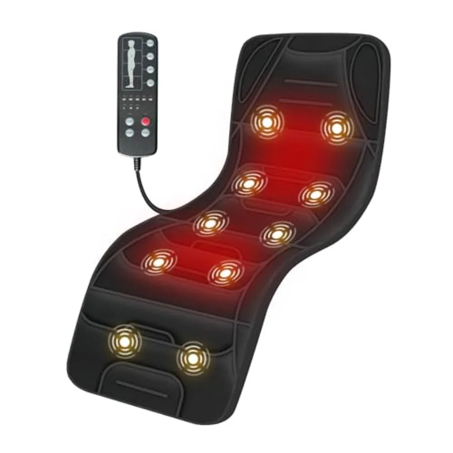 Full Body Massage Mat with Heat for Home Use, Polyester Fabric in Gray, 10 Vibration Motors + 4 Heating Zones + 3 Intensity Lev
Full Body Massage Mat with Heat for Home Use, Polyester Fabric in Gray, 10 Vibration Motors + 4 Heating Zones + 3 Intensity Lev