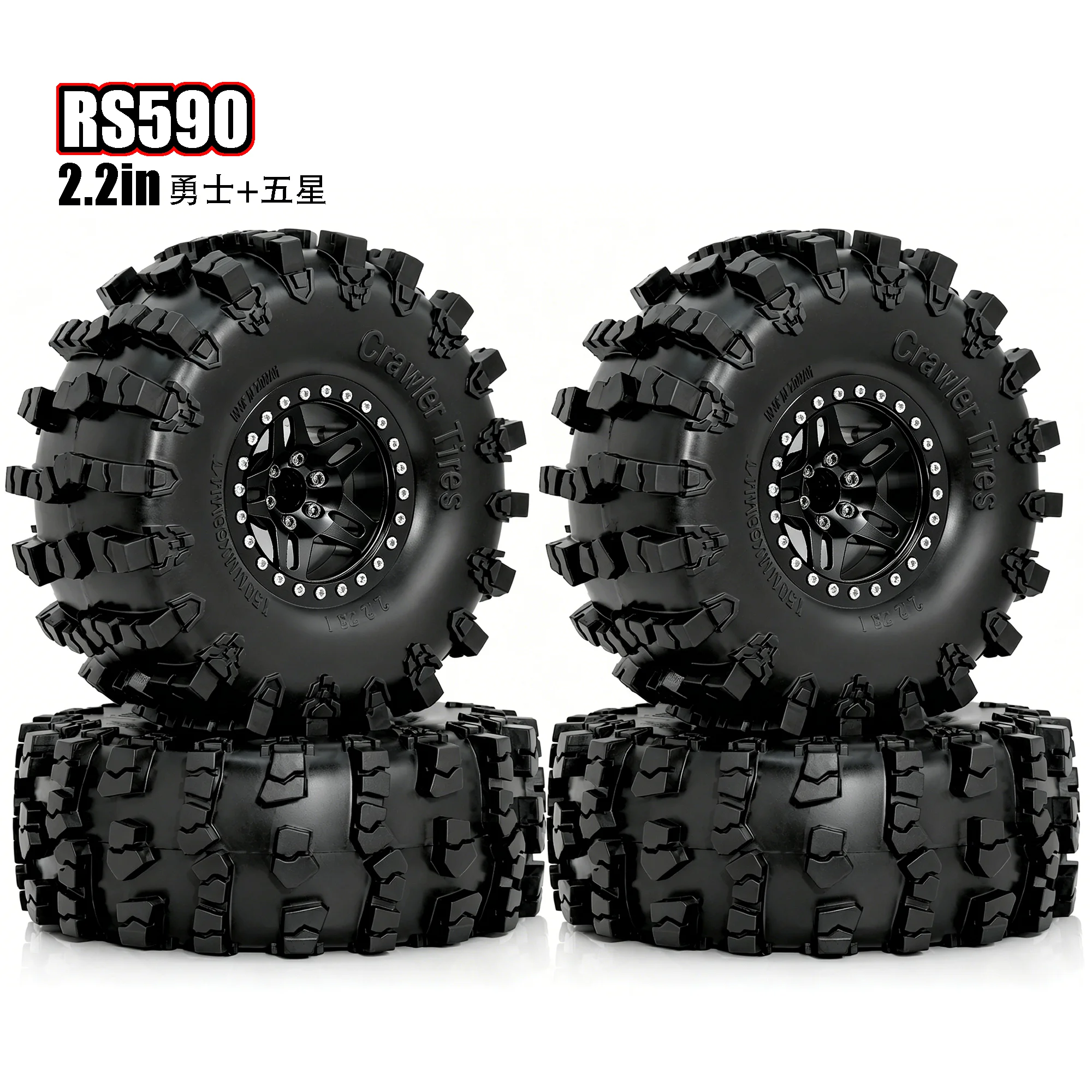 RED SPIDER 4Pcs 2.2'' RC Crawler Tires and Beadlock Wheels Rims for 1/10 RC Crawler Car Axial SCX10 Wraith RR10 Capra Traxxas
RED SPIDER 4Pcs 2.2'' RC Crawler Tires and Beadlock Wheels Rims for 1/10 RC Crawler Car Axial SCX10 Wraith RR10 Capra Traxxas