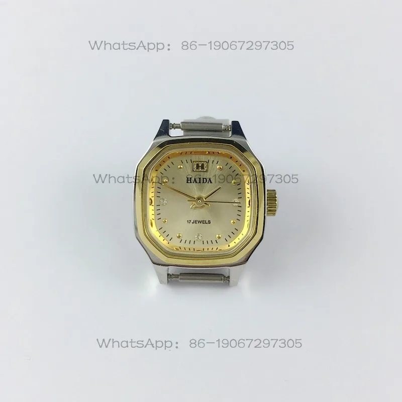 24-Hour Shipping Haida Brand Square All-steel Yellow Surface Manual Mechanical Women's Watch, Free Strap
24-Hour Shipping Haida Brand Square All-steel Yellow Surface Manual Mechanical Women's Watch, Free Strap