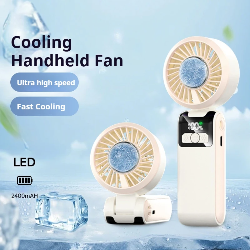 Portable Handheld Fan USB Rechargeable High-Speed Electric Cooling Fan for Personal Use LED Digital Display, Travel,Camping
Portable Handheld Fan USB Rechargeable High-Speed Electric Cooling Fan for Personal Use LED Digital Display, Travel,Camping